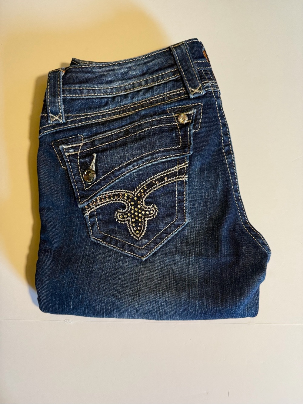 Rock Revival Johanna Skinny Jeans Size 28 Buckle Exclusive Y2K
